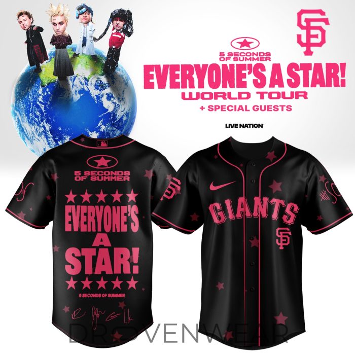 MLB All Teams x 5SOS Everyone’s A Star! World Tour Jersey Ver6 - Image 2