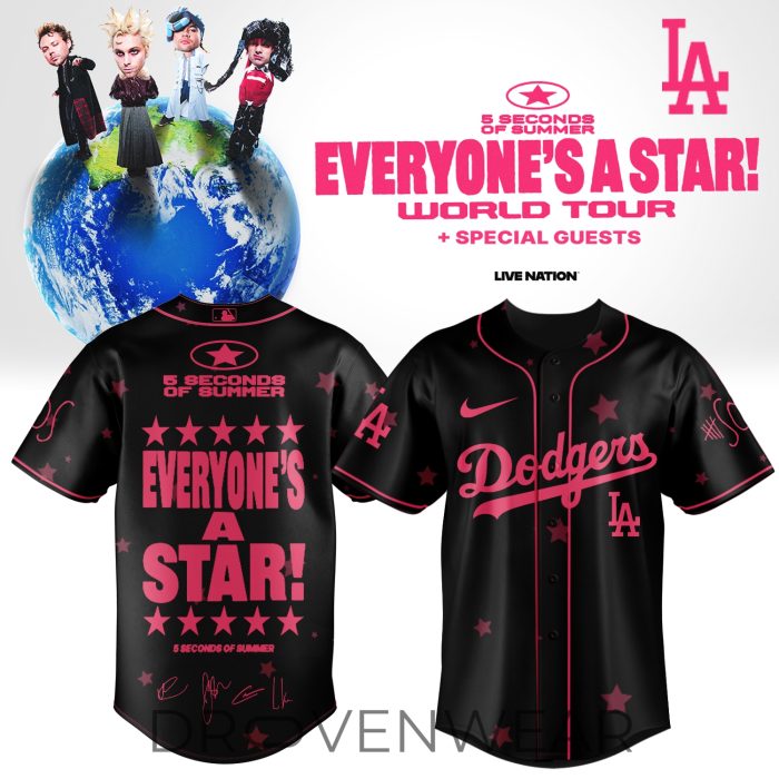 MLB All Teams x 5SOS Everyone’s A Star! World Tour Jersey Ver6 - Image 5