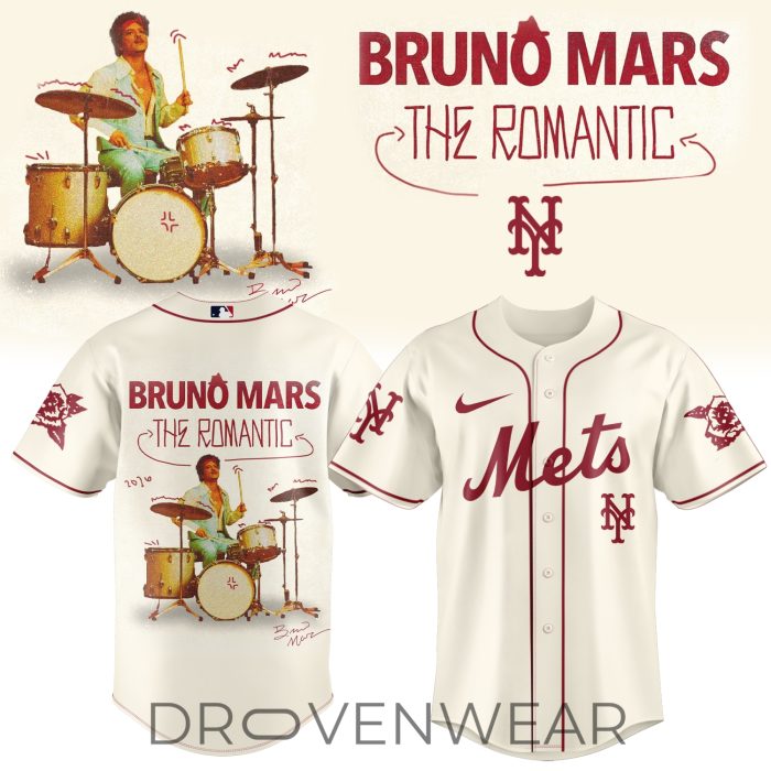 MLB All Teams x Bruno Mars ”The Romantic Tour 2026” Limited Edition Signature - Jersey 2 - Image 4