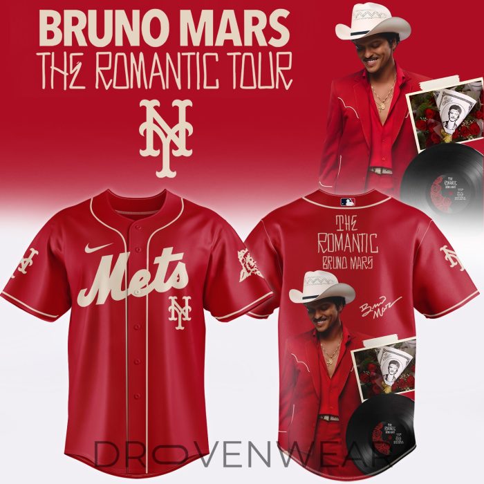 MLB All Teams x Bruno Mars ”The Romantic Tour 2026” Limited Edition Signature - Jersey 4 - Image 4