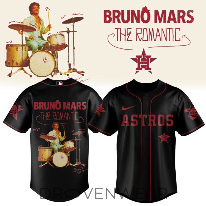 MLB All Teams x Bruno Mars ”The Romantic Tour 2026” Limited Edition Signature - Jersey 5 - Image 5