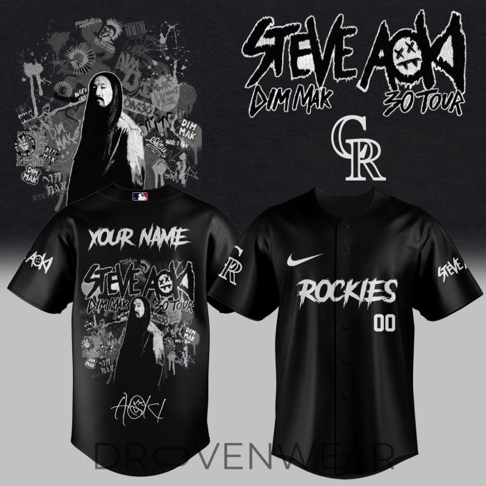 MLB All Teams x DJ Steve Aoki Dim Mak 30 Tour 2026 Custom Jersey - Image 5