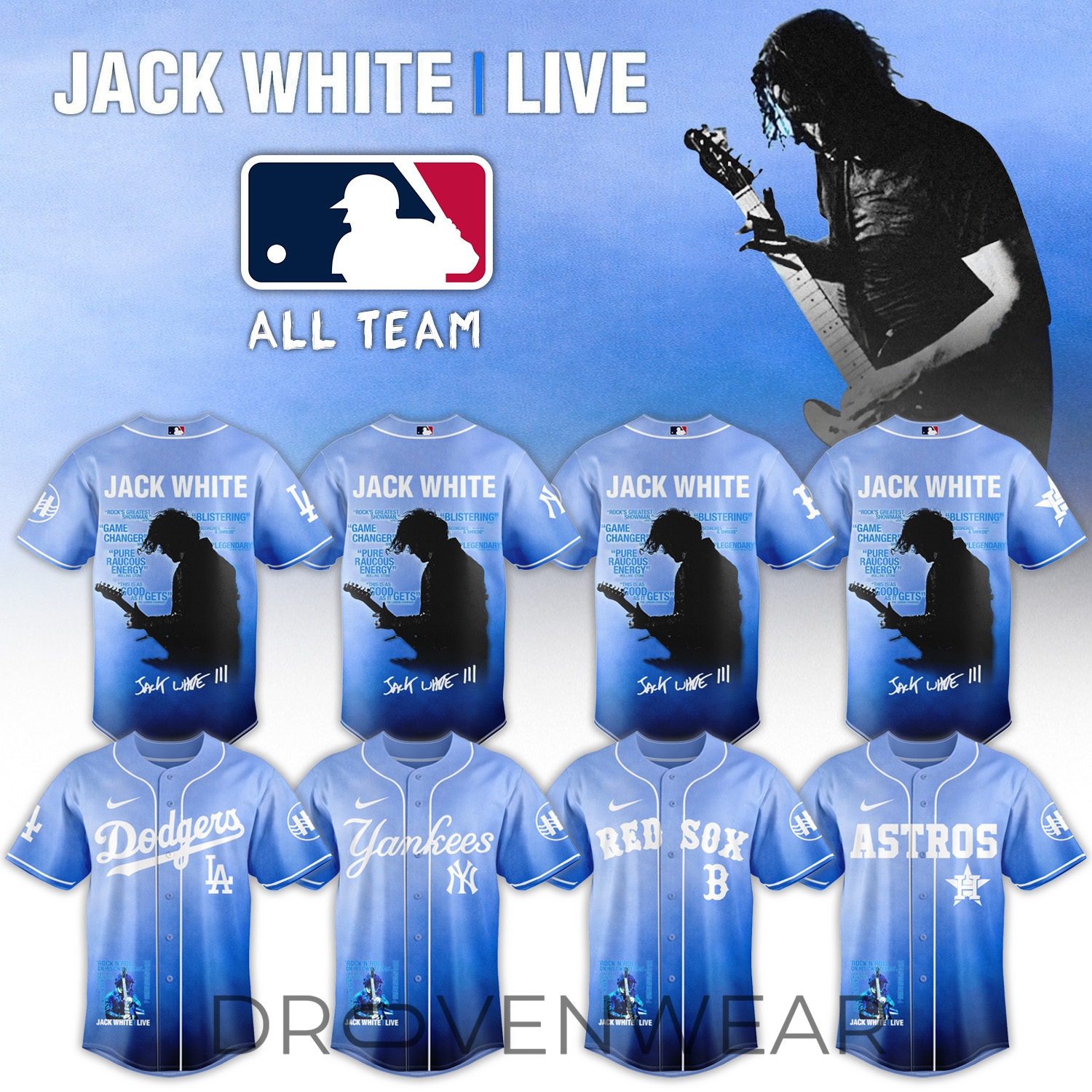 MLB All Teams x Jack White Live 2026 Limited Edition - Jersey 2 MLB All Teams x Jack White Live 2026 Limited Edition - Jersey 2