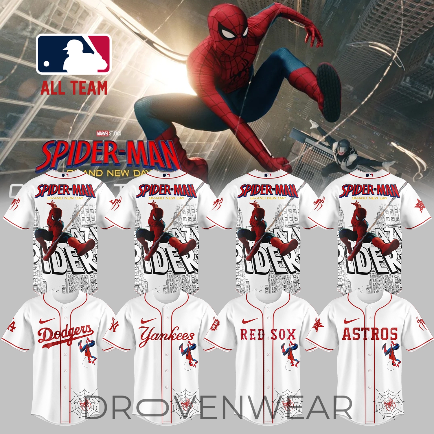 MLB All Teams x Spider-Man: Brand New Day 2026 Limited Edition - Jersey 1 MLB All Teams x Spider-Man: Brand New Day 2026 Limited Edition - Jersey 1