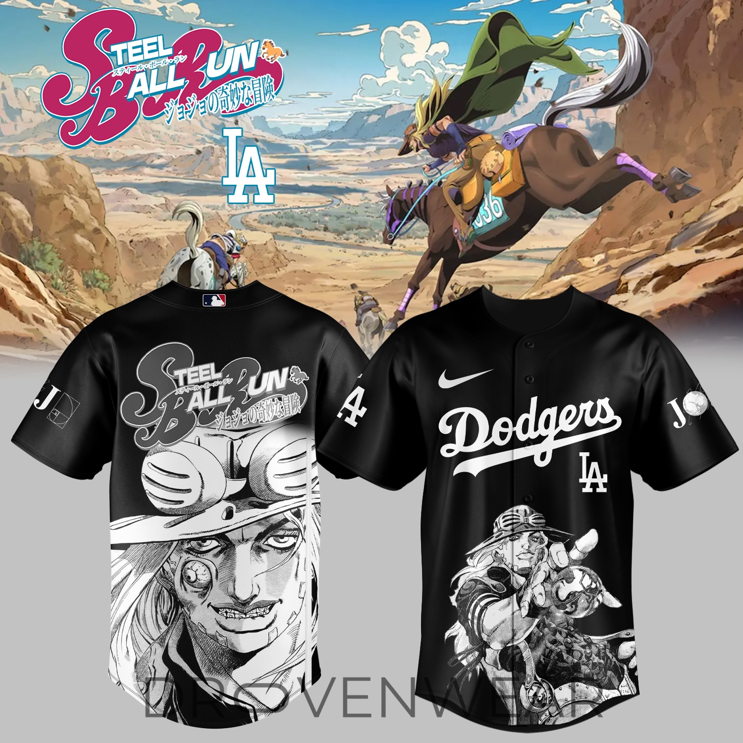 MLB All Teams x Steel Ball Run Limited Jersey Ver4 MLB All Teams x Steel Ball Run Limited Jersey Ver4