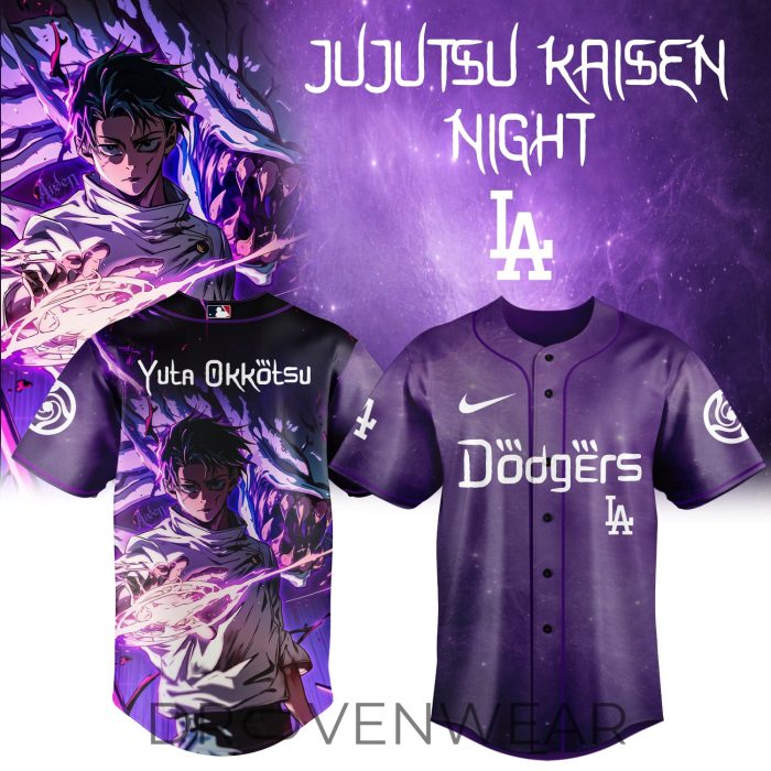 MLB Teams x Jujutsu Kaisen Night 2026 Special Edition Anime Jersey Design 1 - Image 2