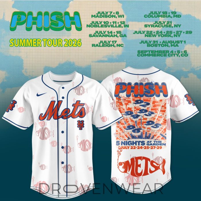 MLB Teams x Phish Summer Tour 2026 Alternate Design Crossover Jersey - Image 2