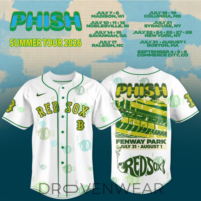 MLB Teams x Phish Summer Tour 2026 Multi-Team Fan Edition Baseball Jersey - Image 4