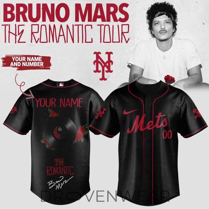 MLB X Bruno Mars ”The Romantic Tour 2026” Limited Edition Signature - Jersey 1 (Custom Name&Number ) - Image 4