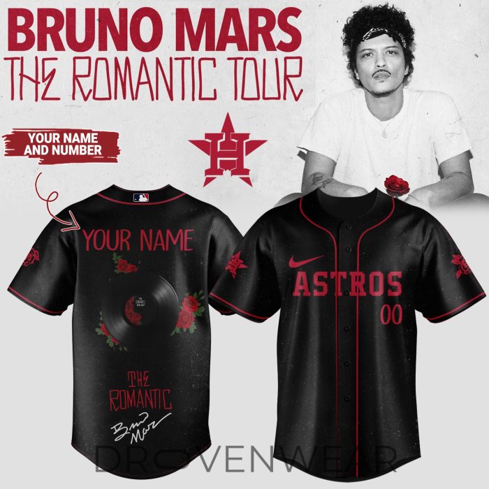 MLB X Bruno Mars ”The Romantic Tour 2026” Limited Edition Signature - Jersey 1 (Custom Name&Number ) - Image 5