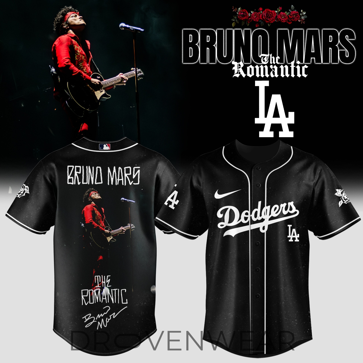 MLB X Bruno Mars ”The Romantic Tour 2026” Limited Edition Signature - Jersey 2 MLB X Bruno Mars ”The Romantic Tour 2026” Limited Edition Signature - Jersey 2