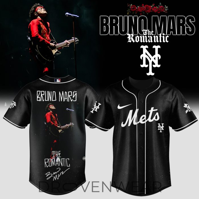 MLB X Bruno Mars ”The Romantic Tour 2026” Limited Edition Signature - Jersey 2 - Image 3