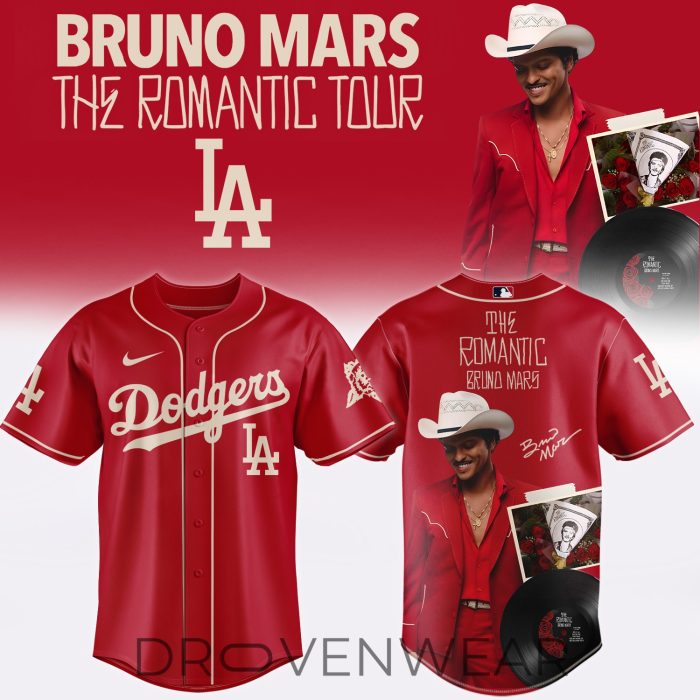 MLB X Bruno Mars ”The Romantic Tour 2026” Limited Edition Signature - Jersey 6 - Image 2