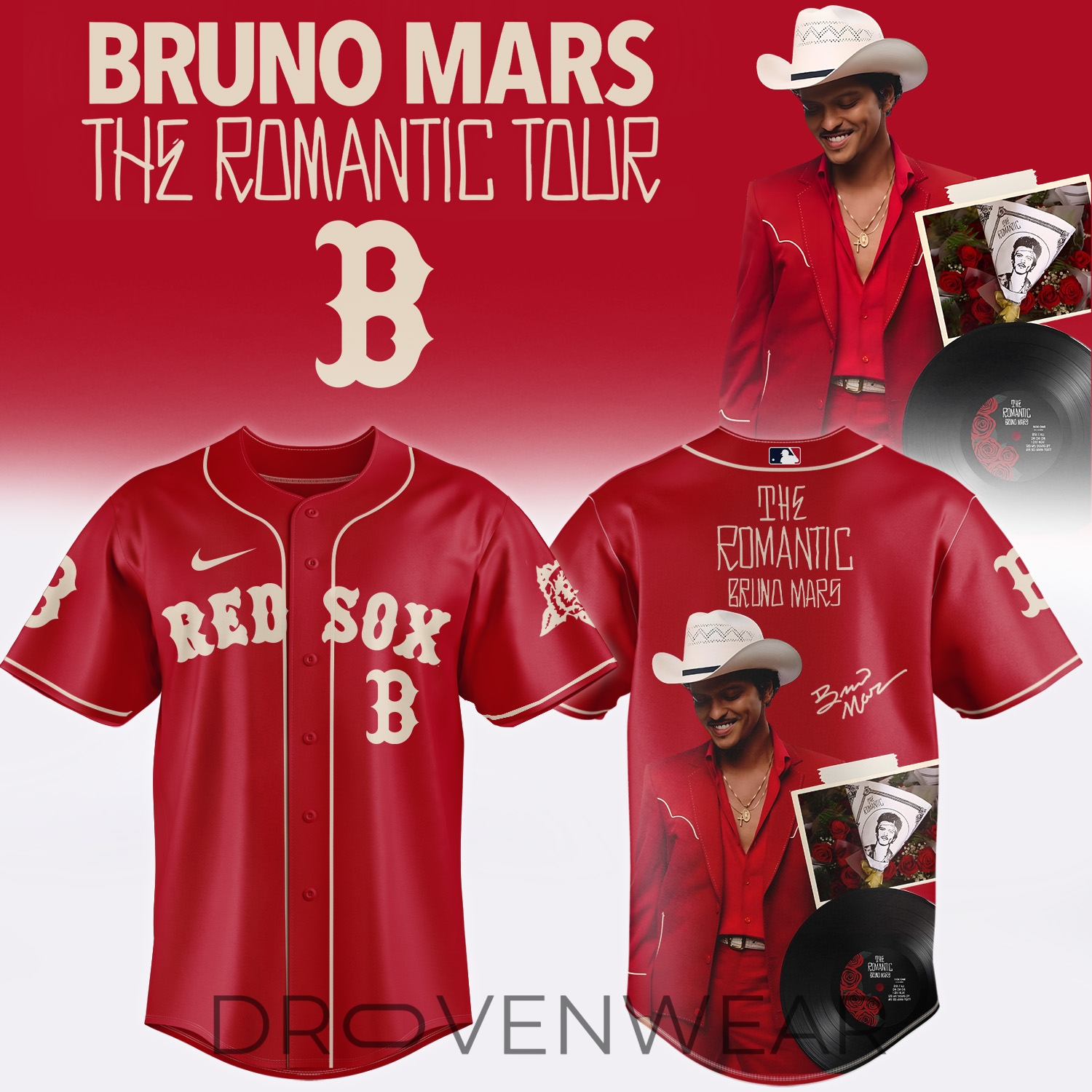 MLB X Bruno Mars ”The Romantic Tour 2026” Limited Edition Signature - Jersey 6 MLB X Bruno Mars ”The Romantic Tour 2026” Limited Edition Signature - Jersey 6