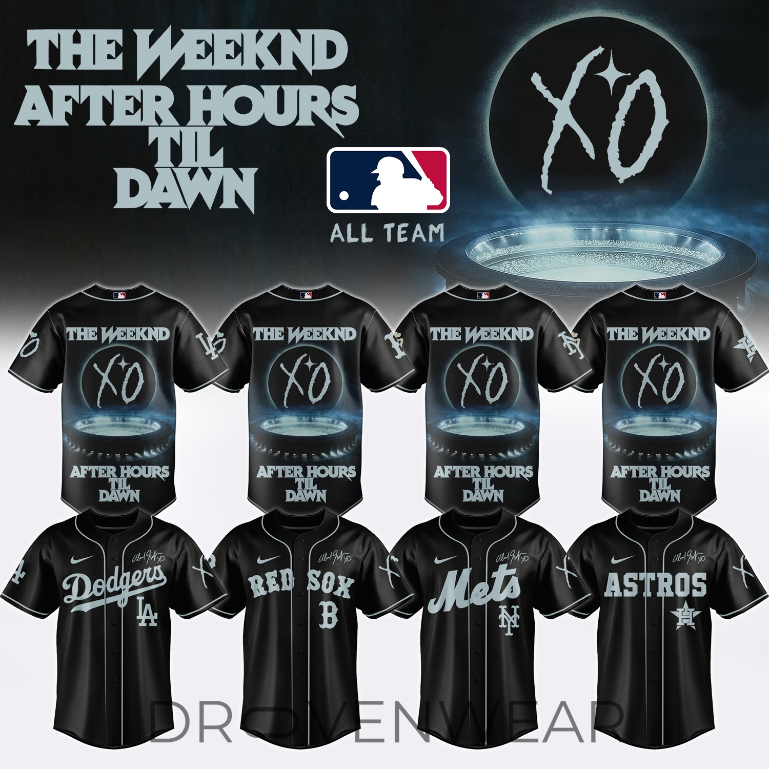 MLB X The Weeknd ”After Hours Til Dawn Tour” Limited Edition Signature - Jersey 1 MLB X The Weeknd ”After Hours Til Dawn Tour” Limited Edition Signature - Jersey 1