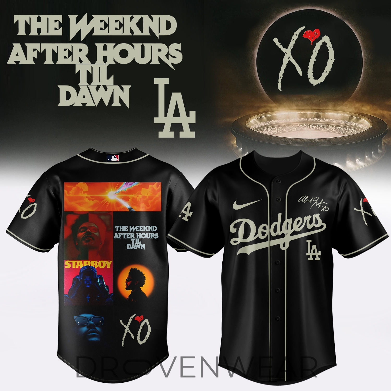 MLB X The Weeknd ”After Hours Til Dawn Tour” Limited Edition Signature - Jersey 4 MLB X The Weeknd ”After Hours Til Dawn Tour” Limited Edition Signature - Jersey 4
