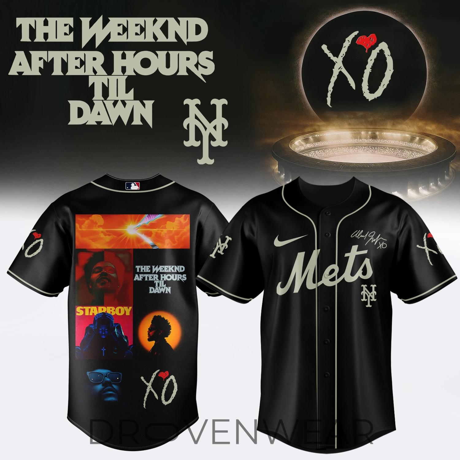 MLB X The Weeknd ”After Hours Til Dawn Tour” Limited Edition Signature - Jersey 4 MLB X The Weeknd ”After Hours Til Dawn Tour” Limited Edition Signature - Jersey 4