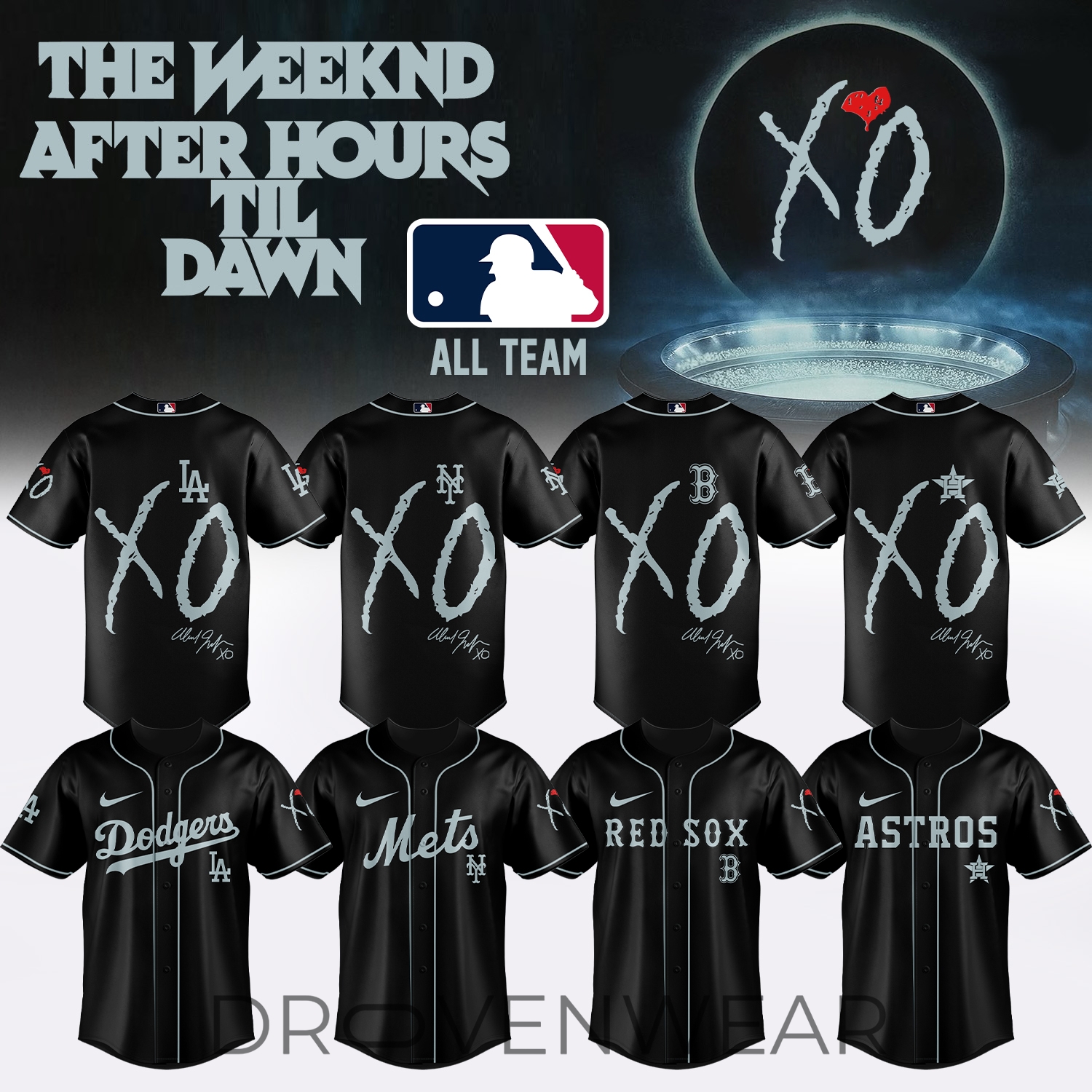 MLB X The Weeknd ”After Hours Til Dawn Tour” Limited Edition Signature - Jersey 5 MLB X The Weeknd ”After Hours Til Dawn Tour” Limited Edition Signature - Jersey 5