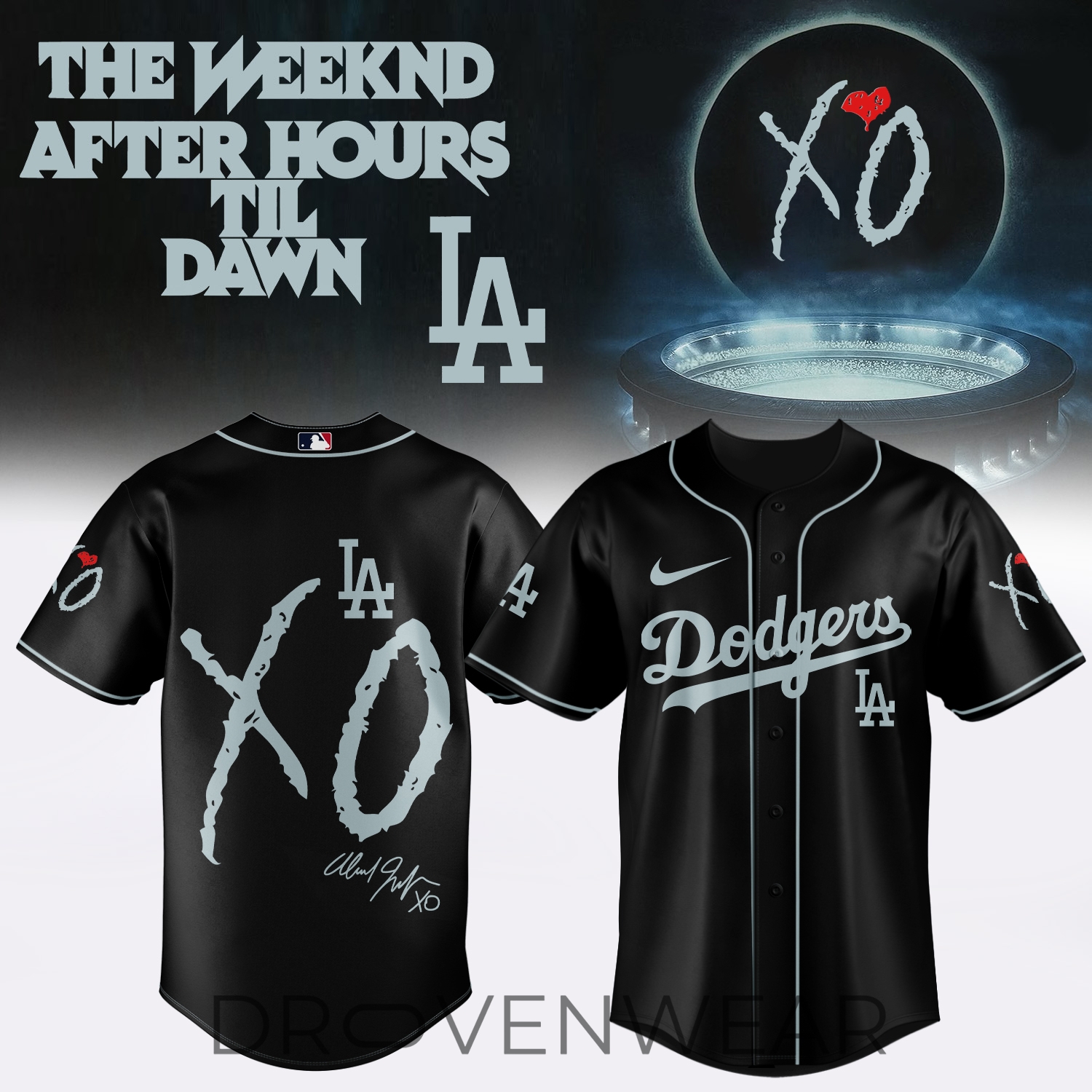 MLB X The Weeknd ”After Hours Til Dawn Tour” Limited Edition Signature - Jersey 5 MLB X The Weeknd ”After Hours Til Dawn Tour” Limited Edition Signature - Jersey 5