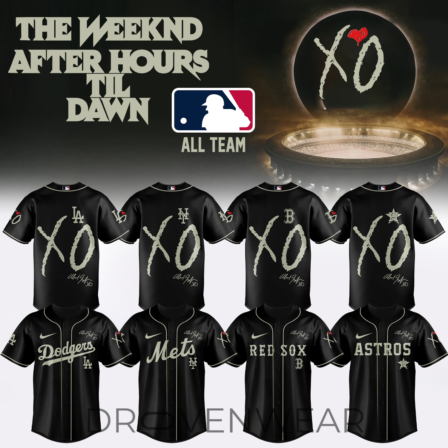 MLB X The Weeknd ”After Hours Til Dawn Tour” Limited Edition Signature - Jersey 6 MLB X The Weeknd ”After Hours Til Dawn Tour” Limited Edition Signature - Jersey 6