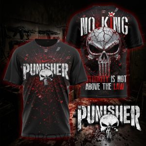 Marvel The Punisher Authority Is Not Above The Law 3D Tshirt by Drovenwear.com