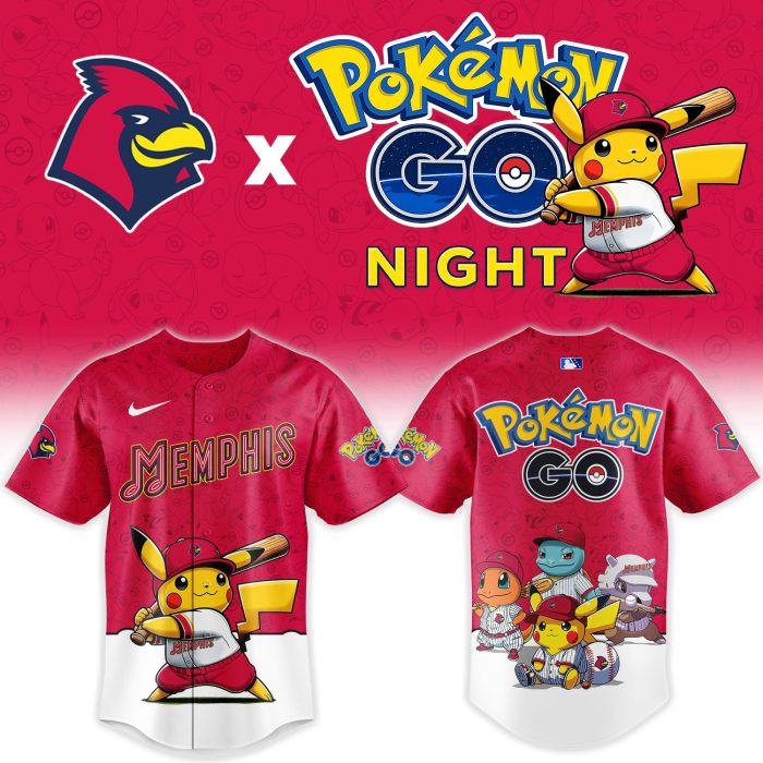 Memphis Redbirds Pokemon Go Night Limited New Jersey - Image 2