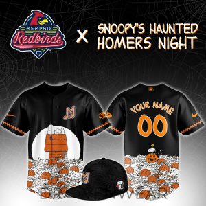 Memphis Redbirds Snoopys Haunted Homers Limited Jersey by Drovenwear.com