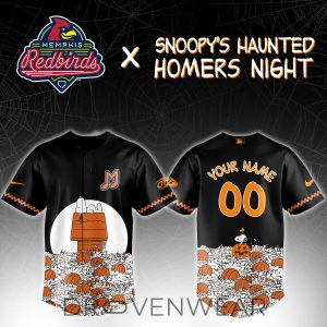 Memphis Redbirds Snoopys Haunted Homers Limited Jersey by Drovenwear.com