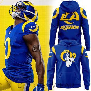Mens Nike Royal Los Angeles Rams Primetime Club Hoodie by Drovenwear.com