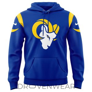 Mens Nike Royal Los Angeles Rams Primetime Club Hoodie by Drovenwear.com