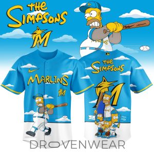 Miami Marlins x The Simpsons 2026 Limited Edition Jersey by Drovenwear.com