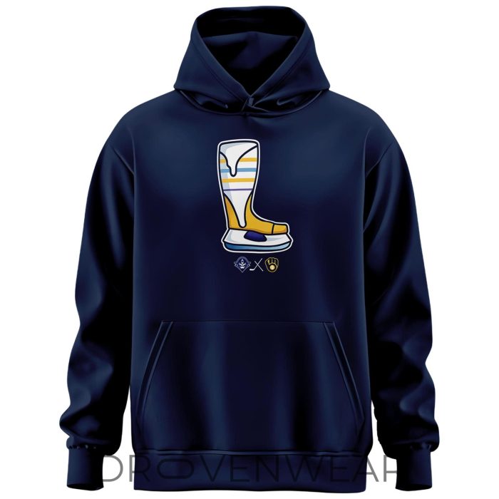 Milwaukee Admirals x Milwaukee Brewers Hoodie V2 - Image 2