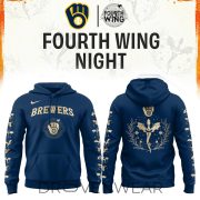 Milwaukee Brewers Fourth Wings Night Limited Edition Hoodie| Cap | Jogger - Image 4