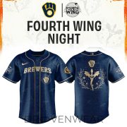 Milwaukee Brewers Fourth Wings Night Limited Edition Jersey| Cap | Jogger - Image 4