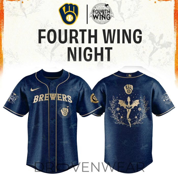 Milwaukee Brewers Fourth Wings Night Limited Edition Jersey| Cap | Jogger - Image 4
