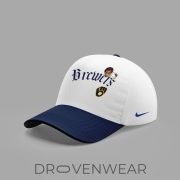 Milwaukee Brewers x BRUNO MARS x HELLO KITTY Blue Jersey | Jogger | Cap - Image 4