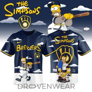 Milwaukee Brewers x The Simpsons 2026 Limited Edition Jersey by Drovenwear.com