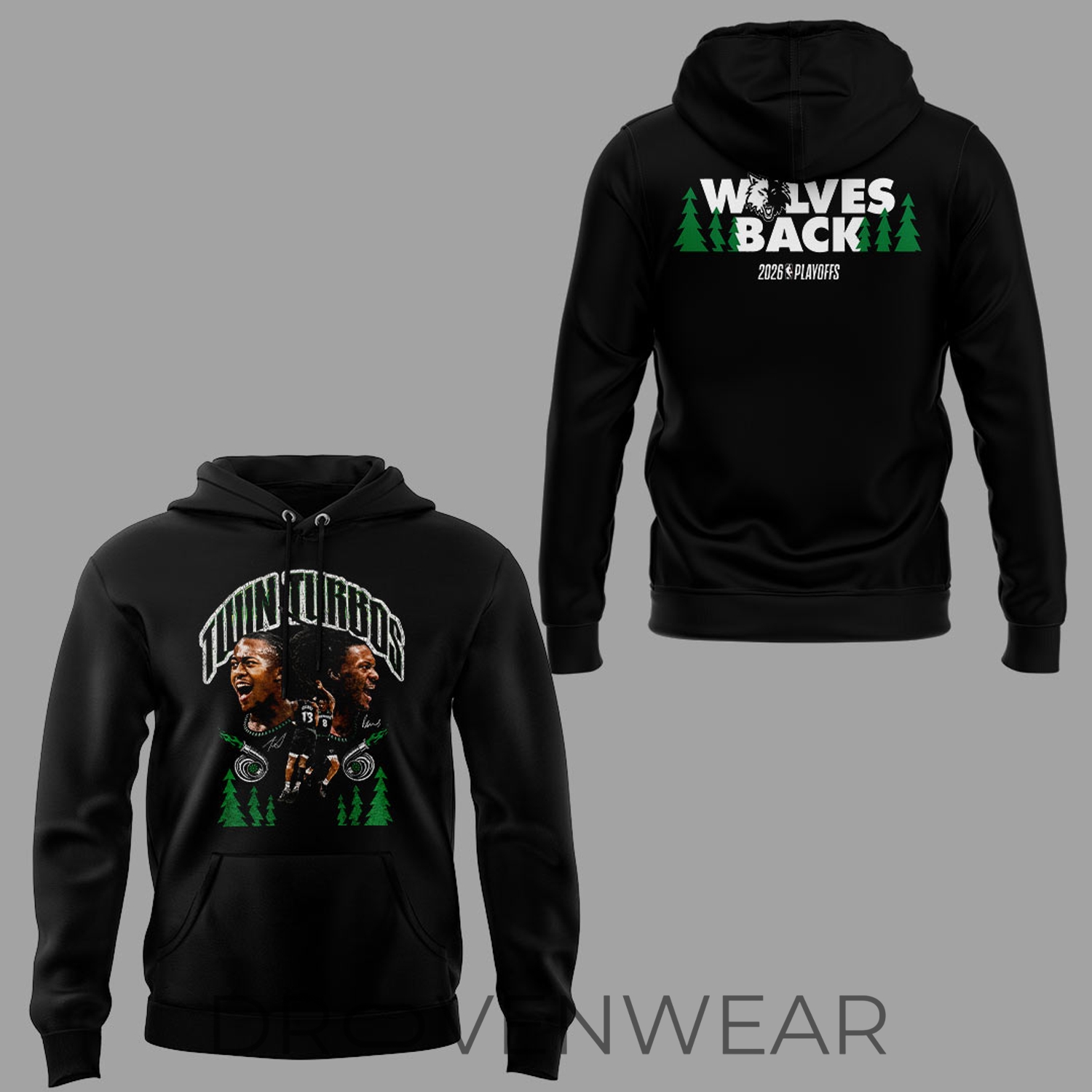 Minnesota Timberwolves "Twin Turbos" playoff πΊπ Hoodie Minnesota Timberwolves "Twin Turbos" playoff πΊπ Hoodie