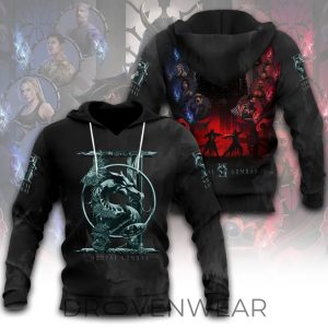 Mortal Kombat 2 Classic Dragon Logo Hoodie by Drovenwear.com