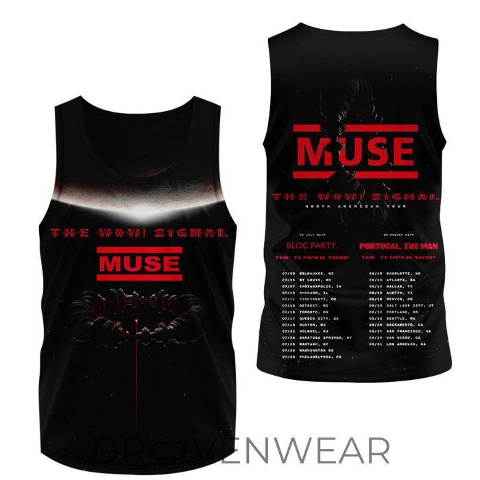 Muse North American Tour 2026 The Wow Signal On July And August 2026 Schedule Tour Dates Unisex T Shirt - Image 6