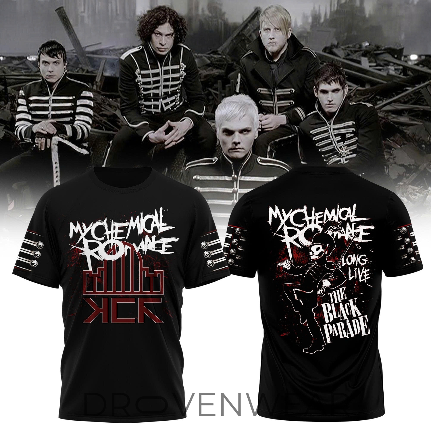 My Chemical Romance - Long Live The Black Parade Tshirt My Chemical Romance - Long Live The Black Parade Tshirt