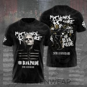 My Chemical Romance The Black Parade 2026 Tour 3D Tshirt V2 by Drovenwear.com
