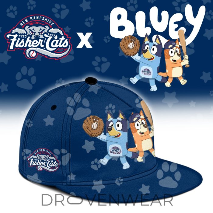 New Hampshire Fisher Cats Bluey Night Limited Jersey - Image 3