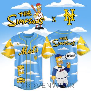 New York Mets MLB x The Simpsons 2026 Edition Jersey by Drovenwear.com