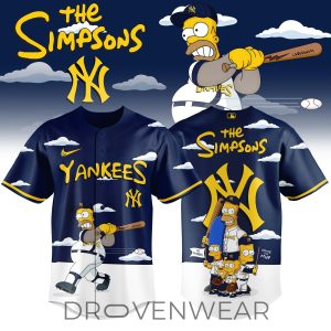 New York Yankees x The Simpsons 2026 Limited Edition Jersey by Drovenwear.com