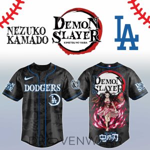 Nezuko Kamado Demon Slayer Los Angeles Anime Baseball Jersey by Drovenwear.com
