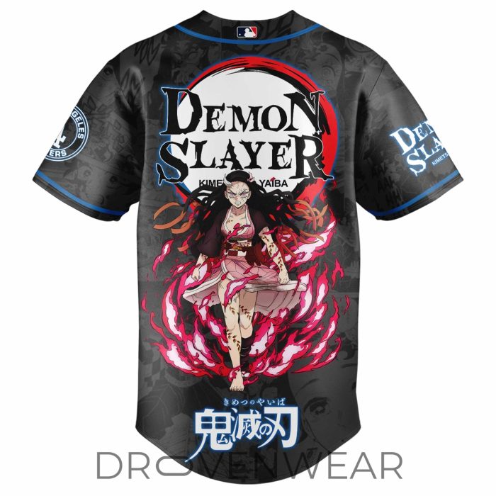 Nezuko Kamado Demon Slayer Los Angeles Anime Baseball Jersey - Image 3