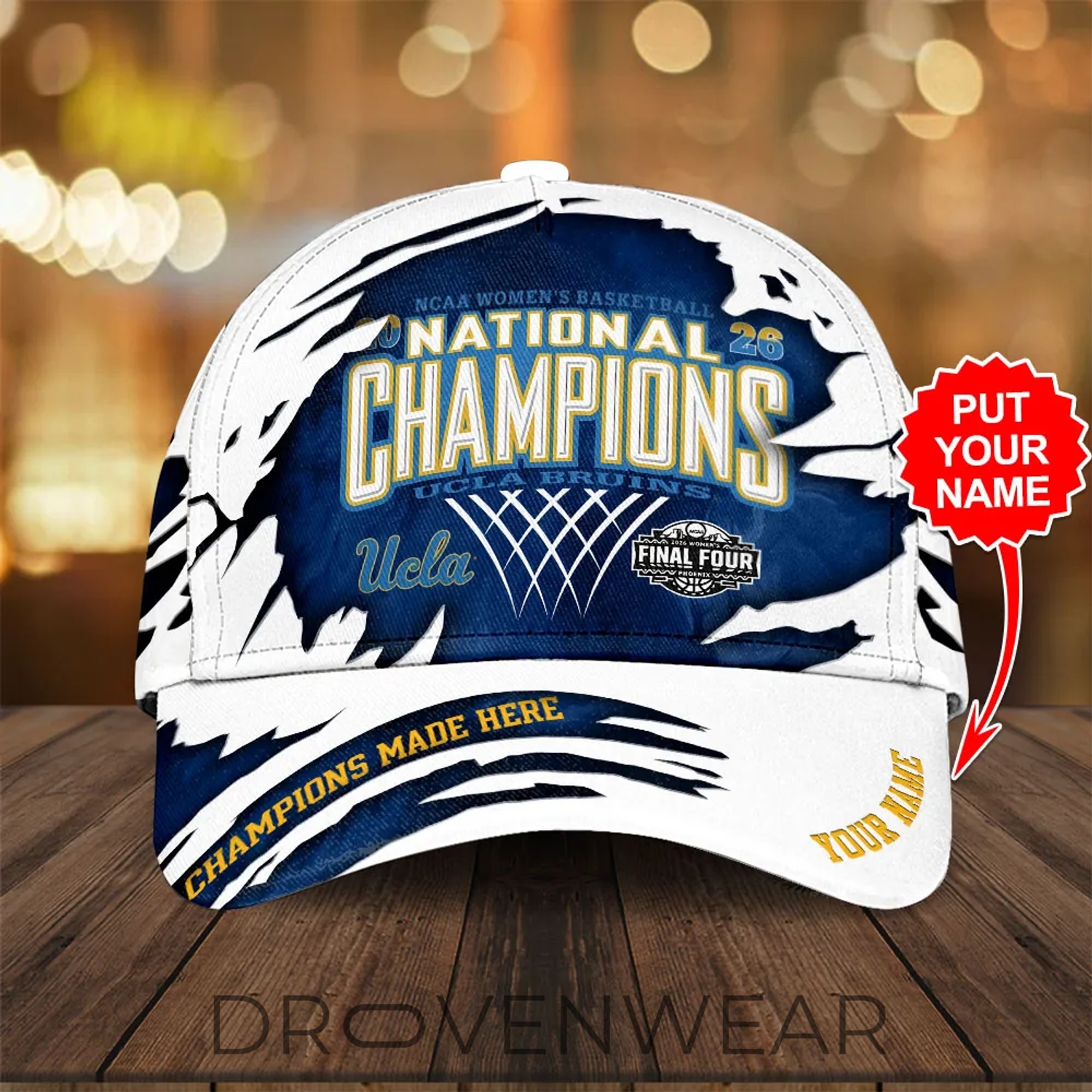 Personalized UCLA Bruins 2026 Women Basketball Champions Classic Hat Personalized UCLA Bruins 2026 Women Basketball Champions Classic Hat