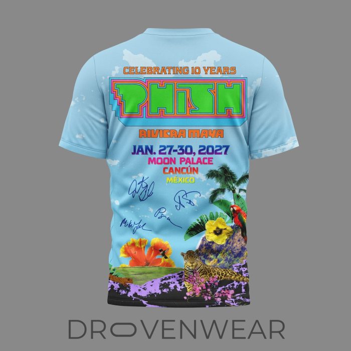 Phish Band Celebrating 10 Years Riviera Maya Special Shirt - Image 3