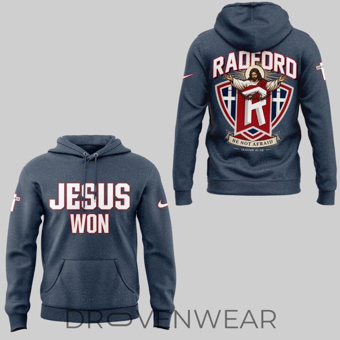 Radford University Jesus Won ✝️⚾ Hoodie Ver2 - Image 2